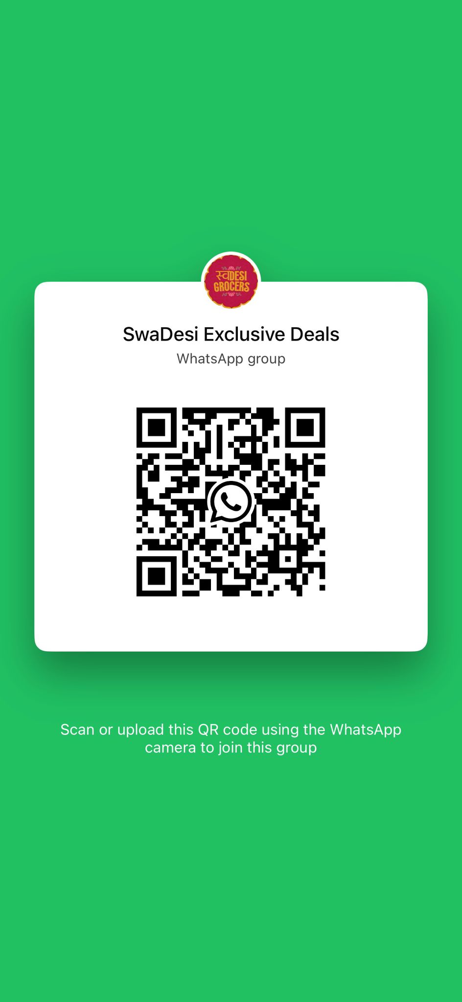 Swadeshi Groceries Ad
